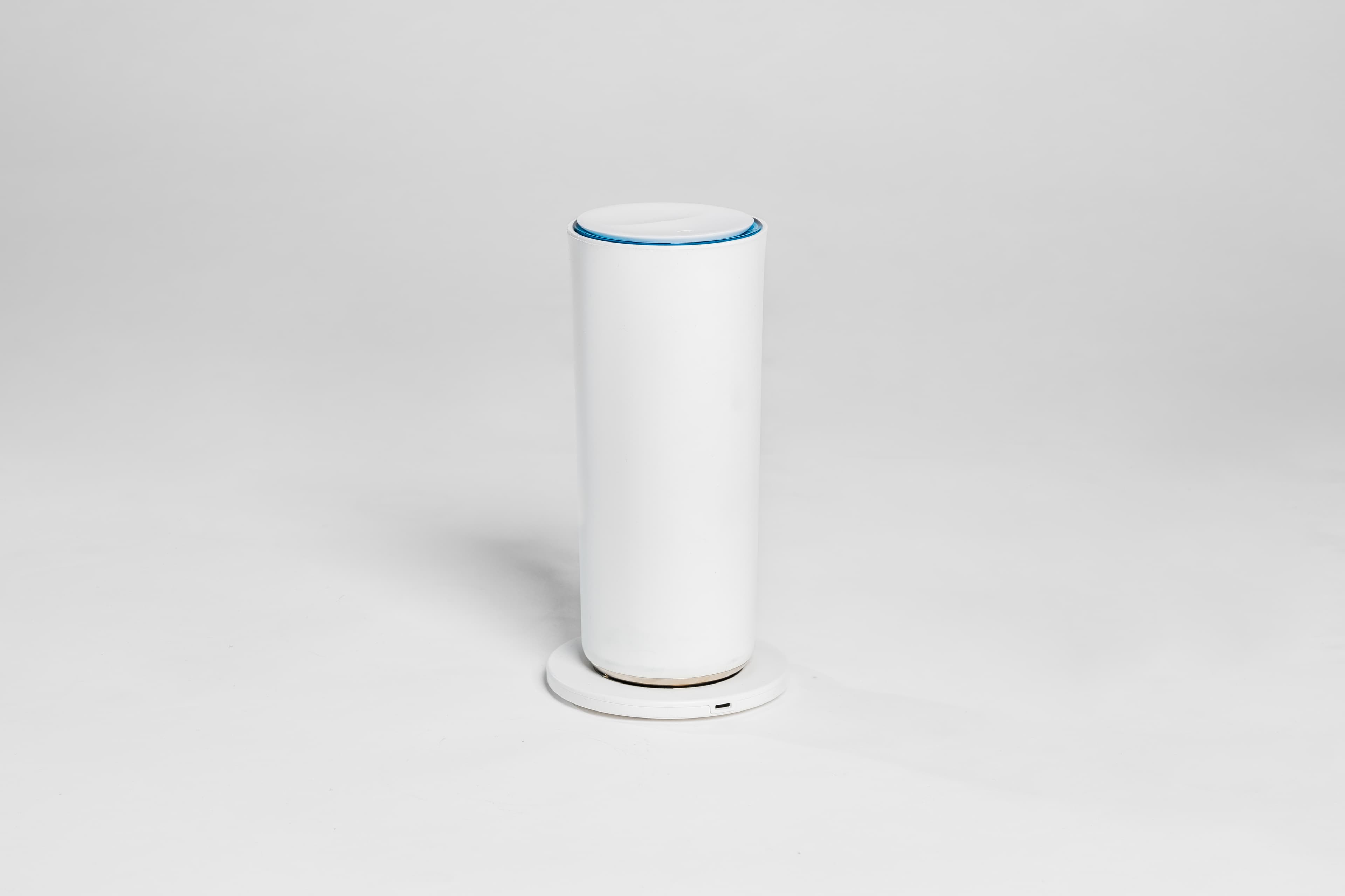 Angled view of the Vessyl on its stand