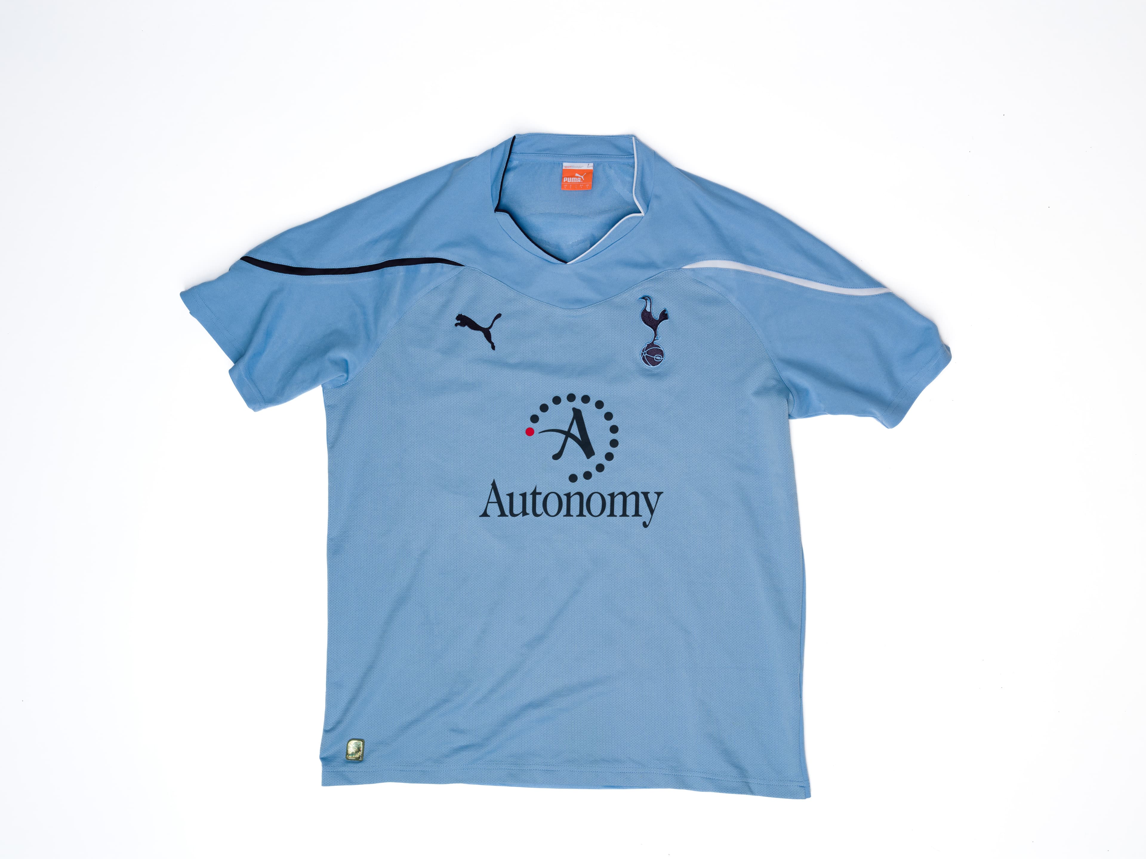 Blue Autonomy-branded soccer jersey