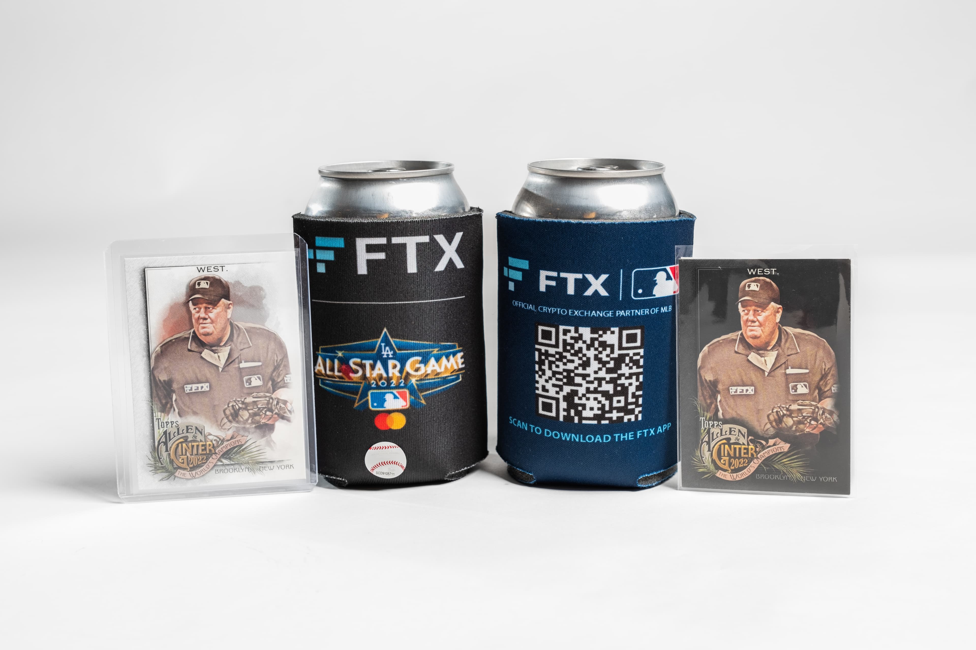 FTX cards and koozies, alternate arrangement