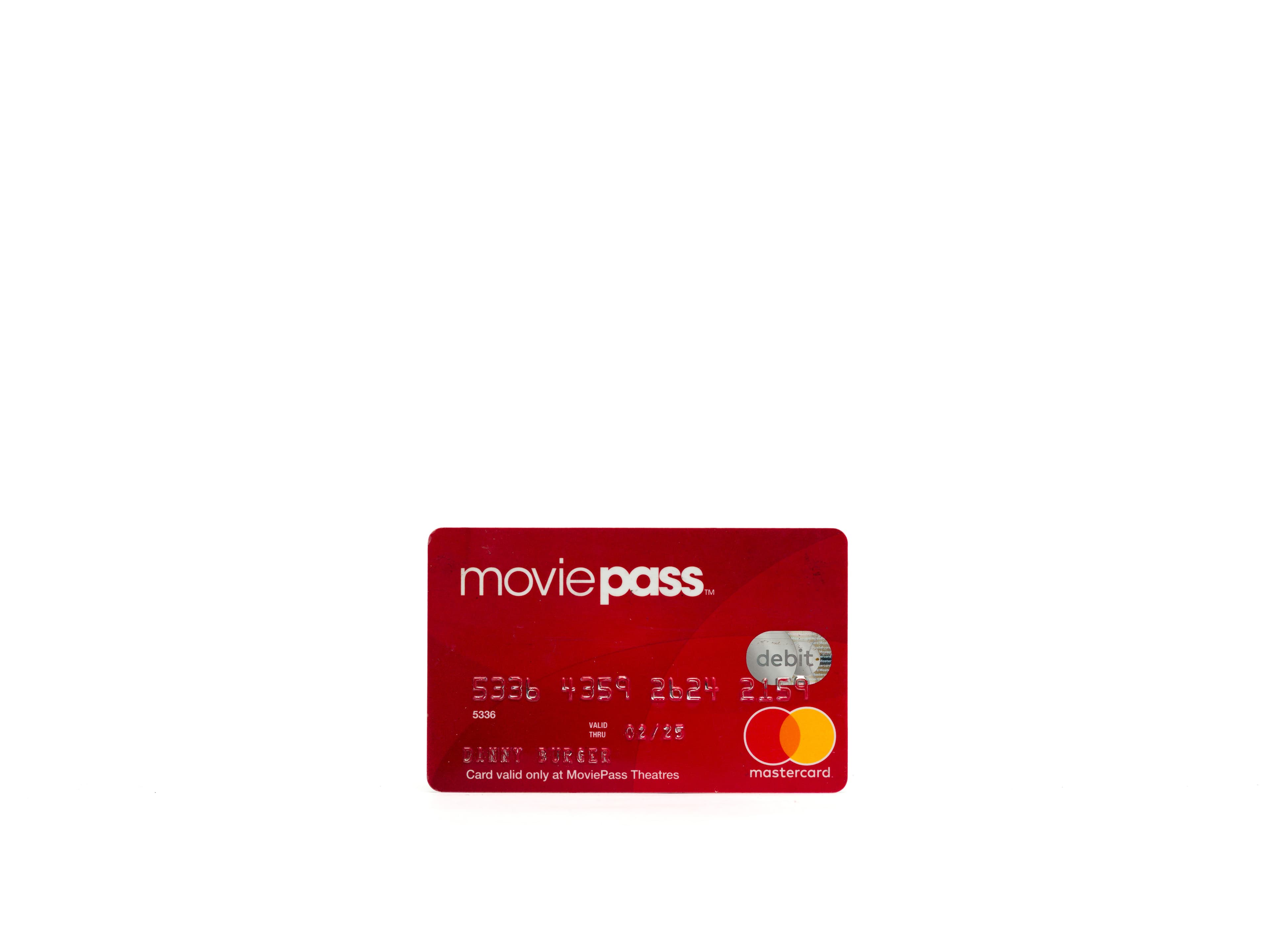 MoviePass membership card