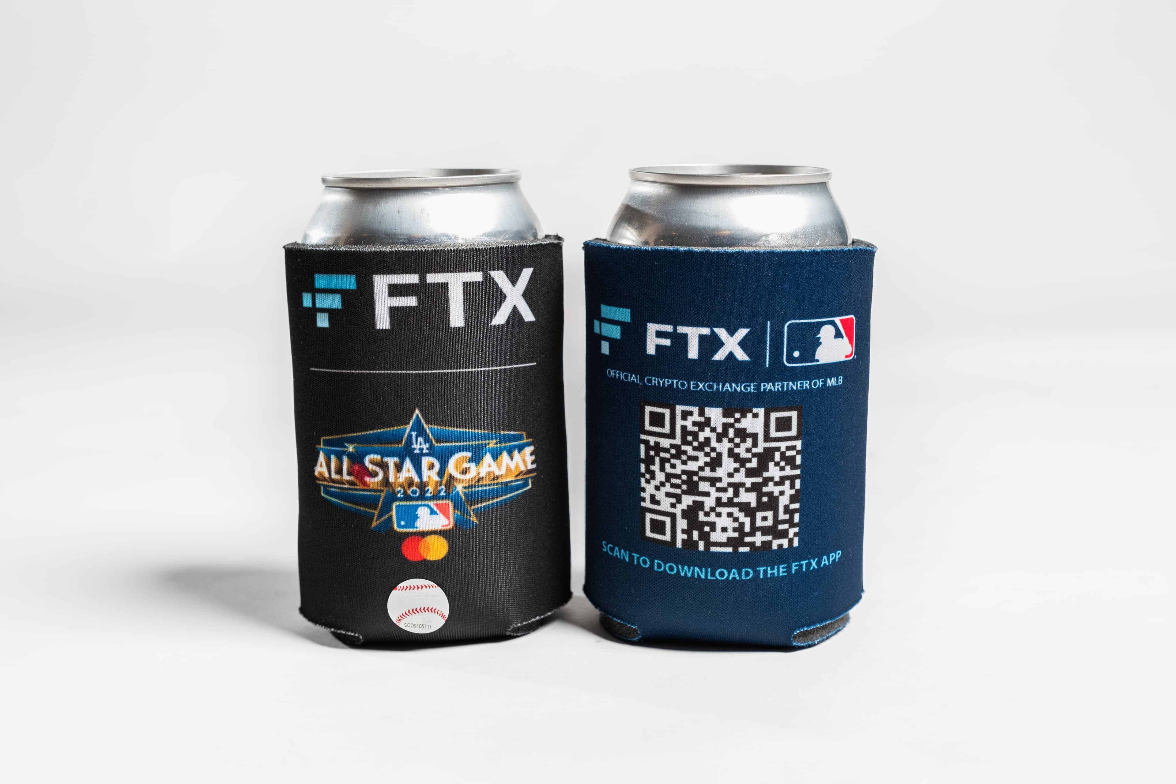 Two FTX koozies