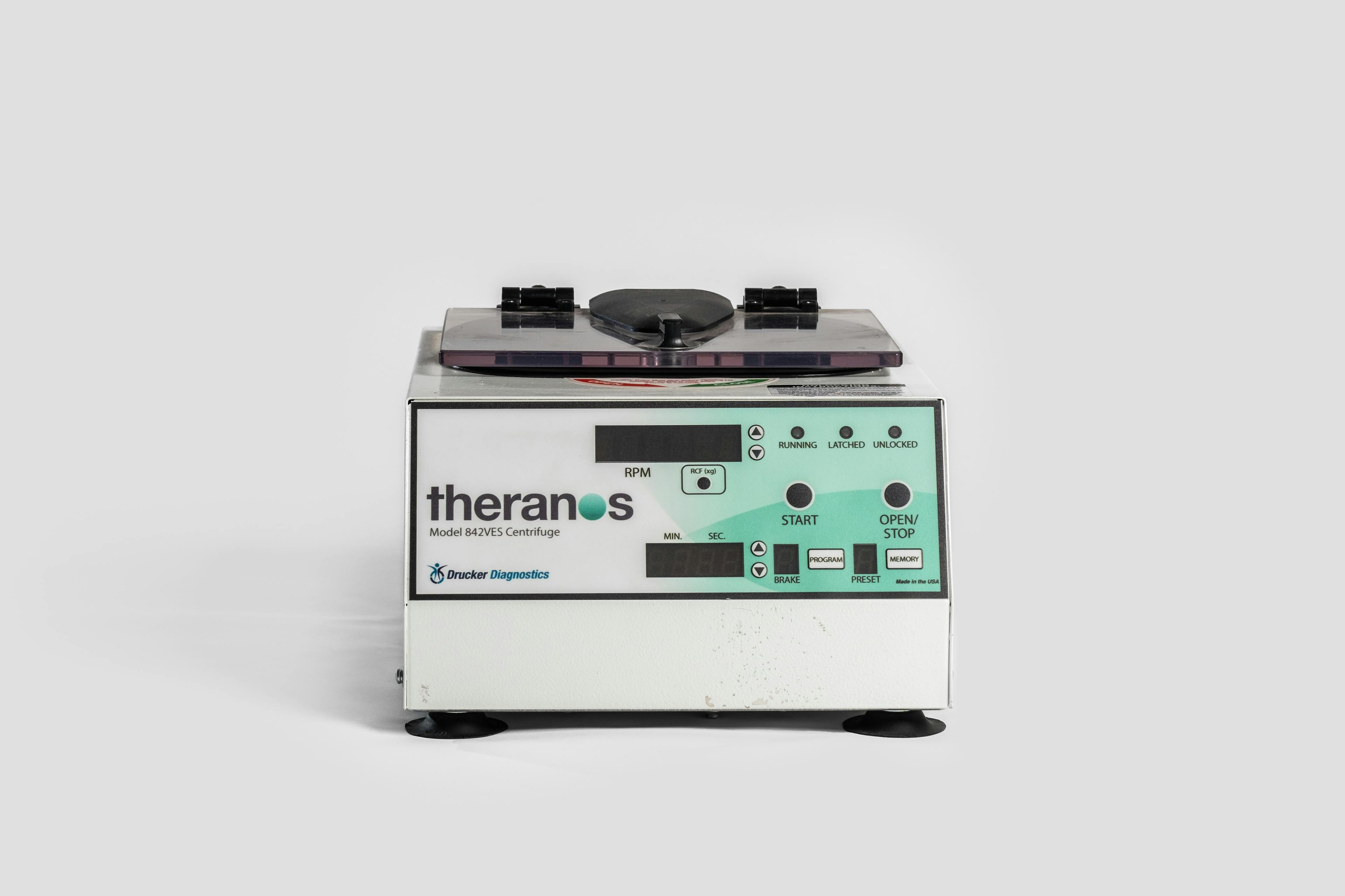 A photograph of a Theranos centrifuge.